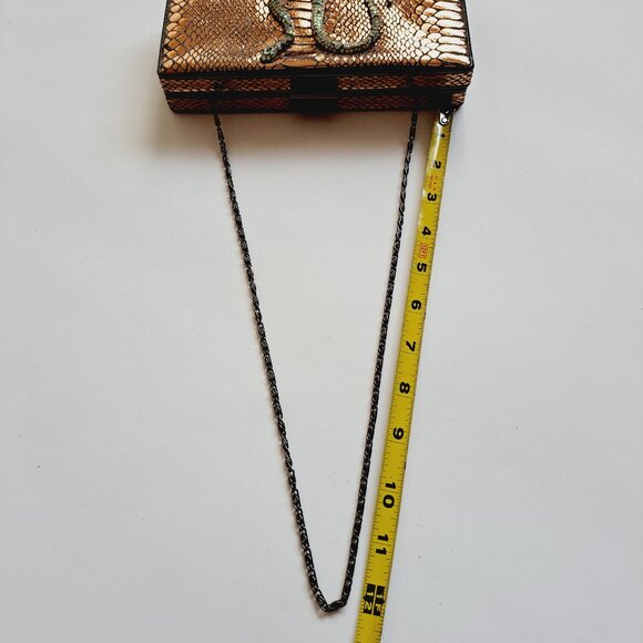 Women Snake Bag Purse Evening Clutch on a Chain - Picture 9 of 16